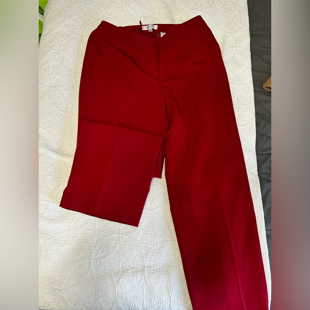 Red dress pants